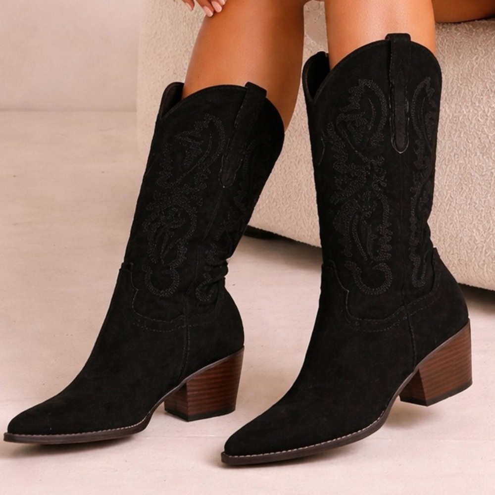 NEW Altar’d State Black Amaya Western Boots Size 9 Available NWT